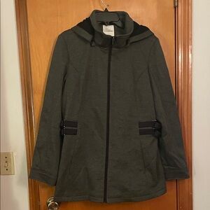 Croft & Barrow Charcoal Hooded Jacket